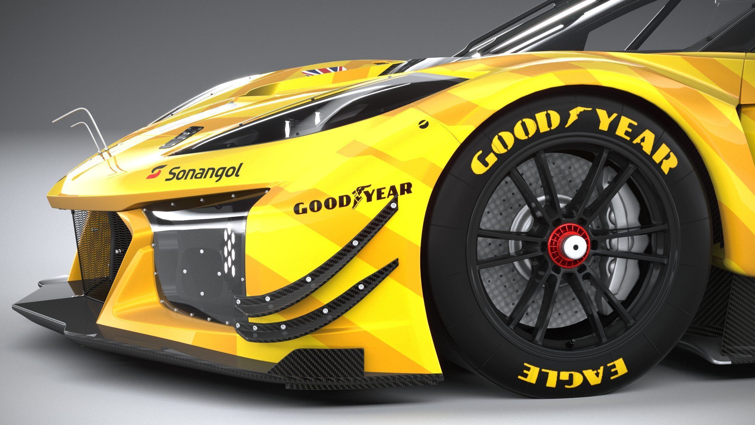 Chevrolet Corvette Z06 GT3 R Competition CG 2024 3D model_3