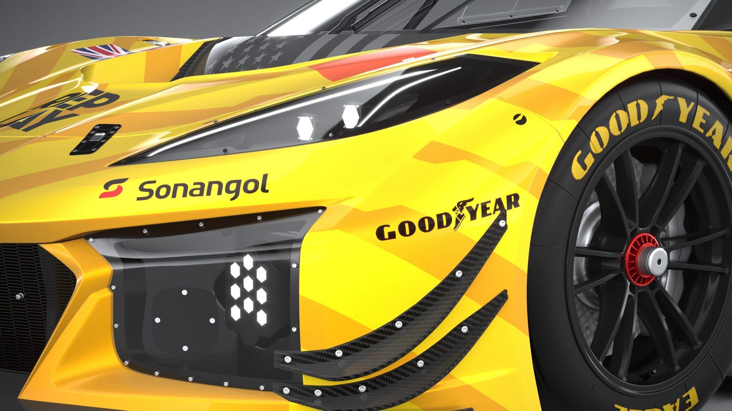 Chevrolet Corvette Z06 GT3 R Competition CG 2024 3D model_14