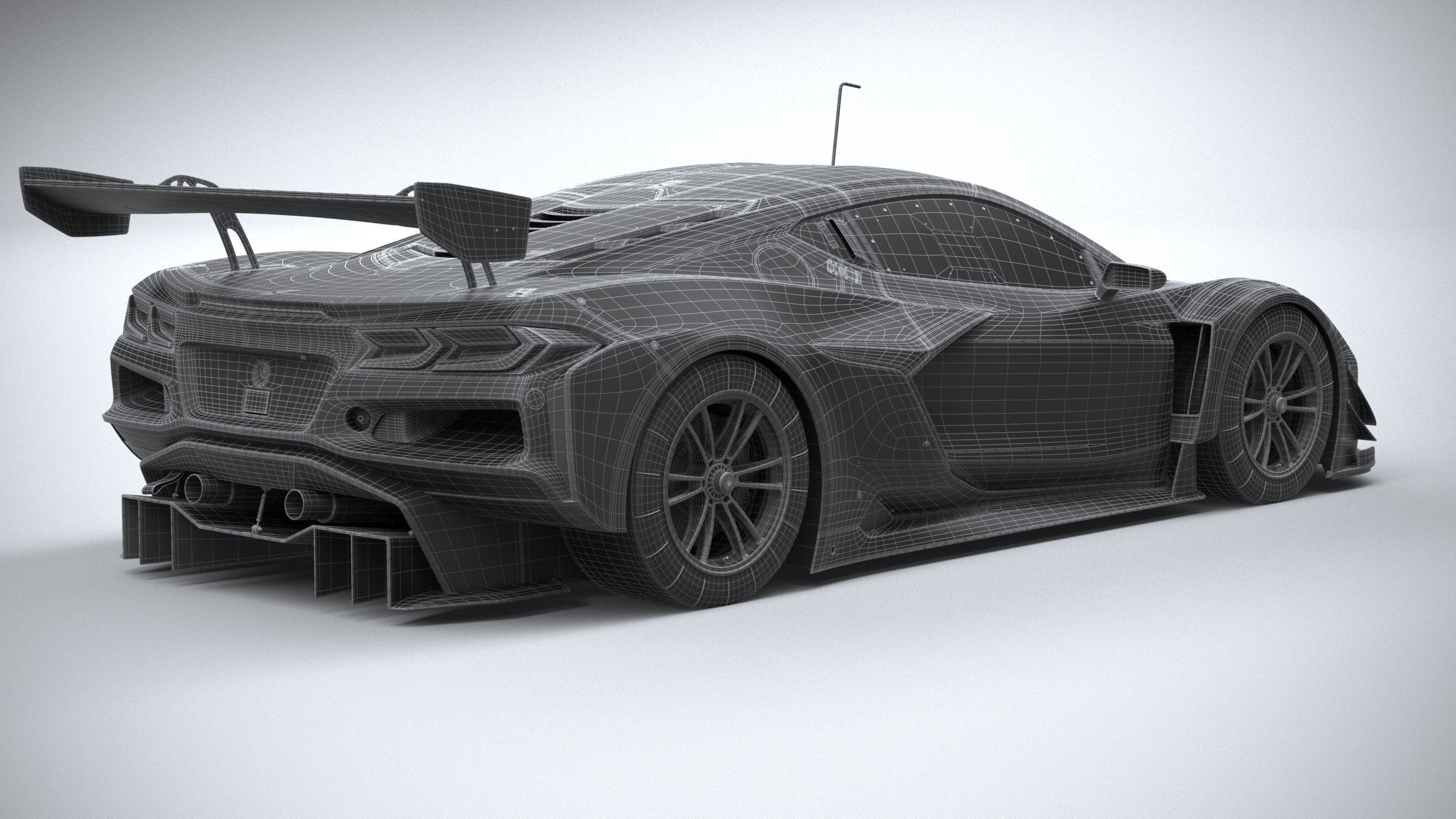 Chevrolet Corvette Z06 GT3 R Competition CG 2024 3D model_29