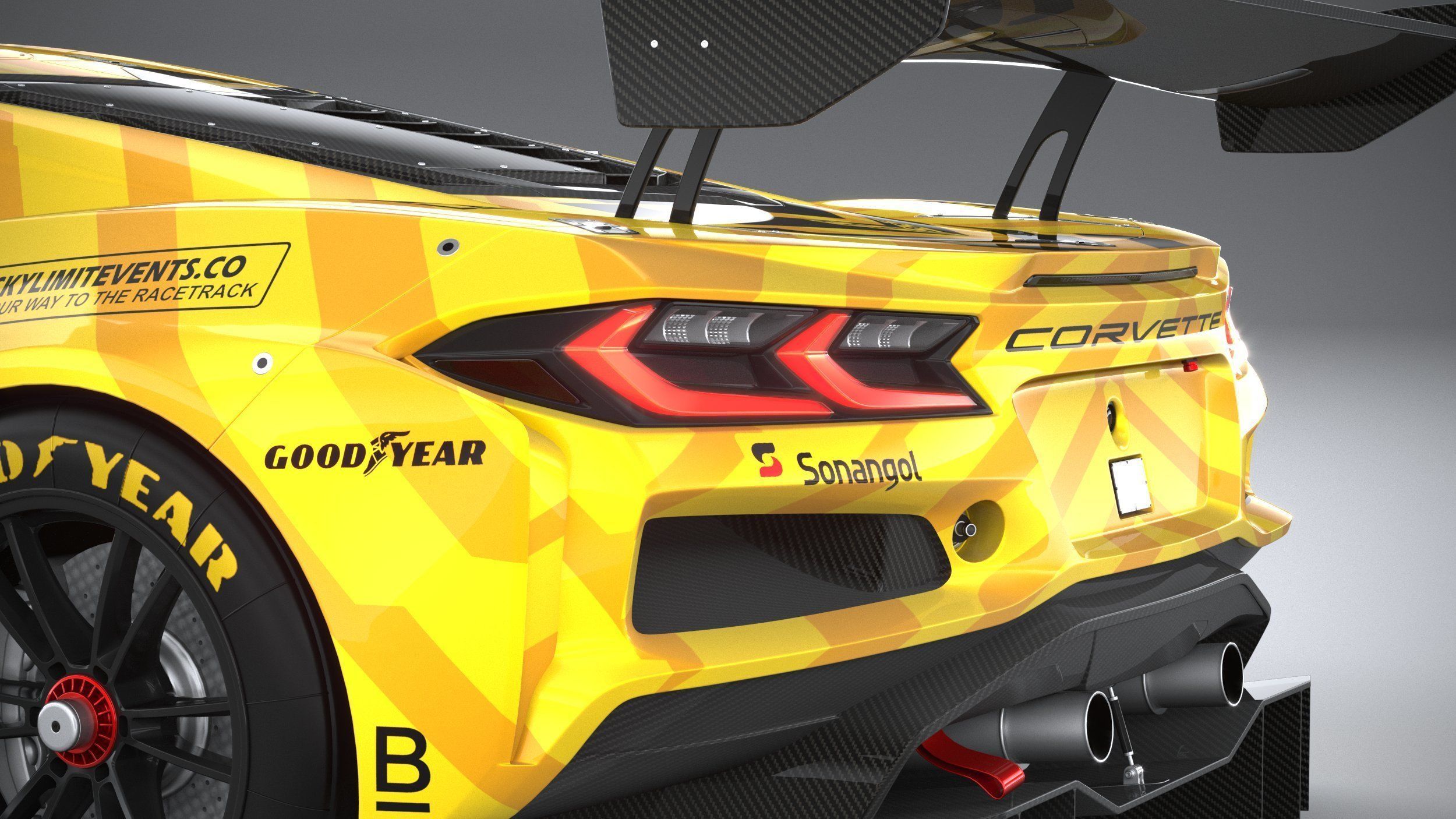 Chevrolet Corvette Z06 GT3 R Competition CG 2024 3D model_6