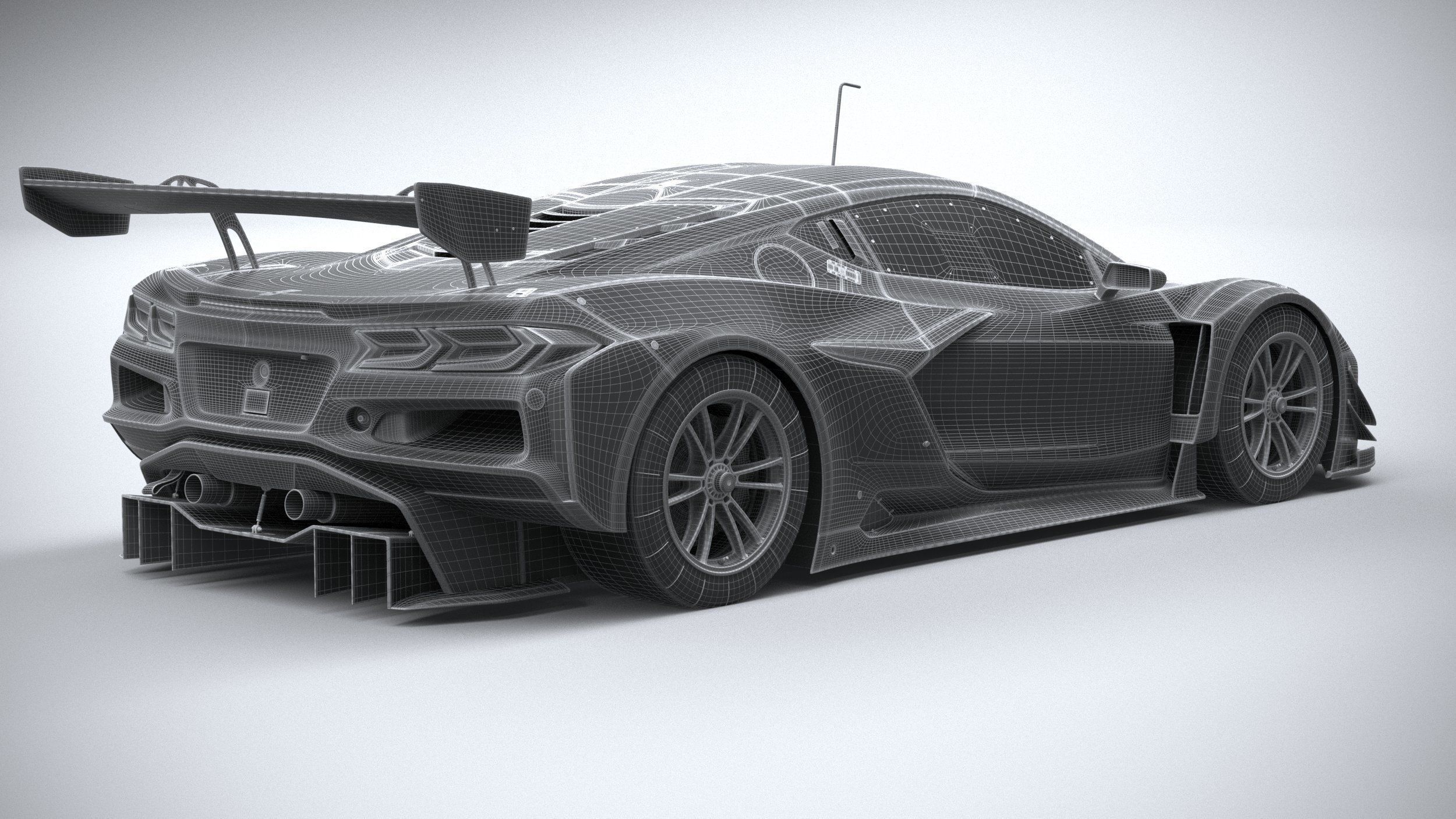 Chevrolet Corvette Z06 GT3 R Competition CG 2024 3D model_27