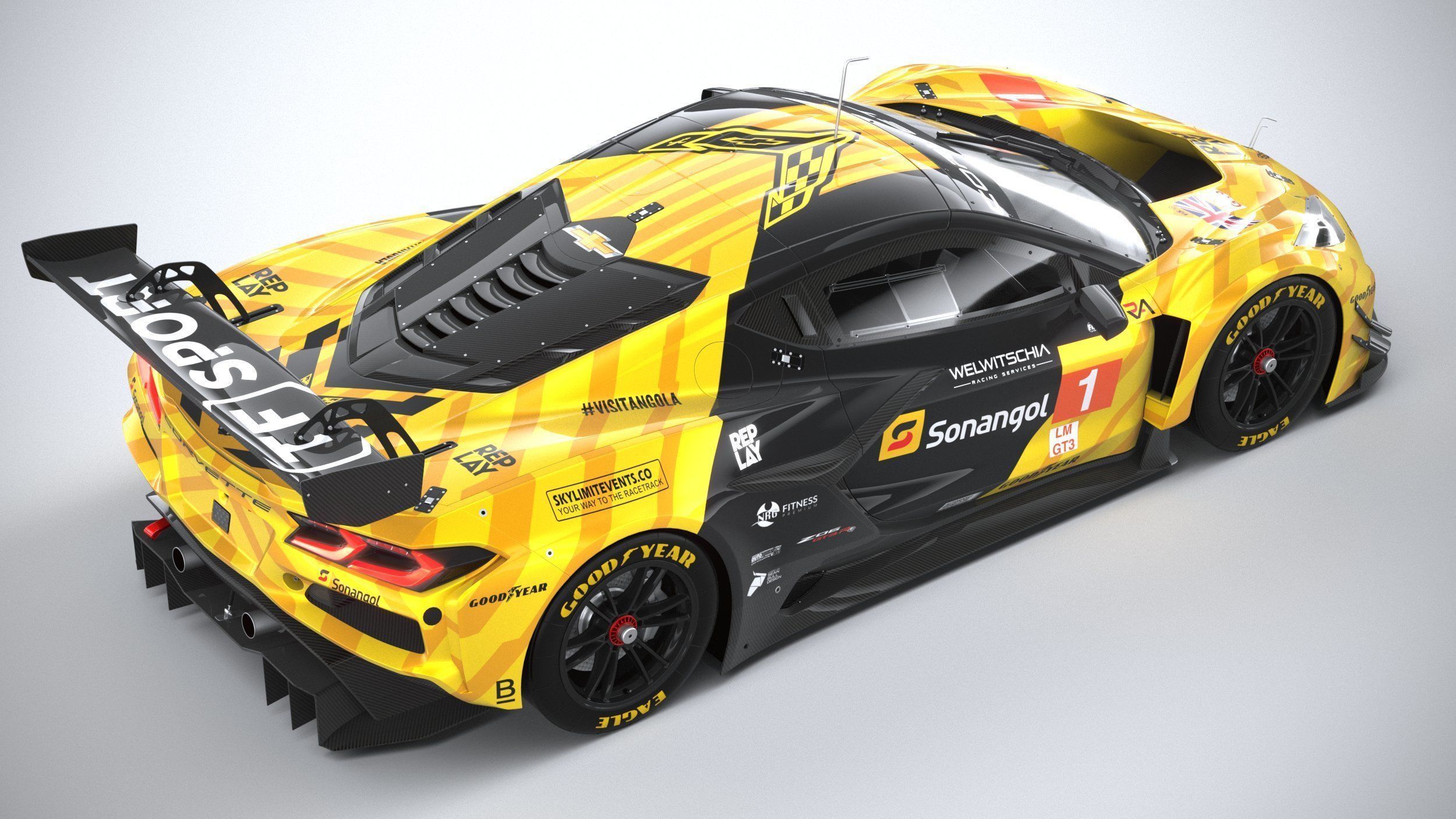 Chevrolet Corvette Z06 GT3 R Competition CG 2024 3D model_10