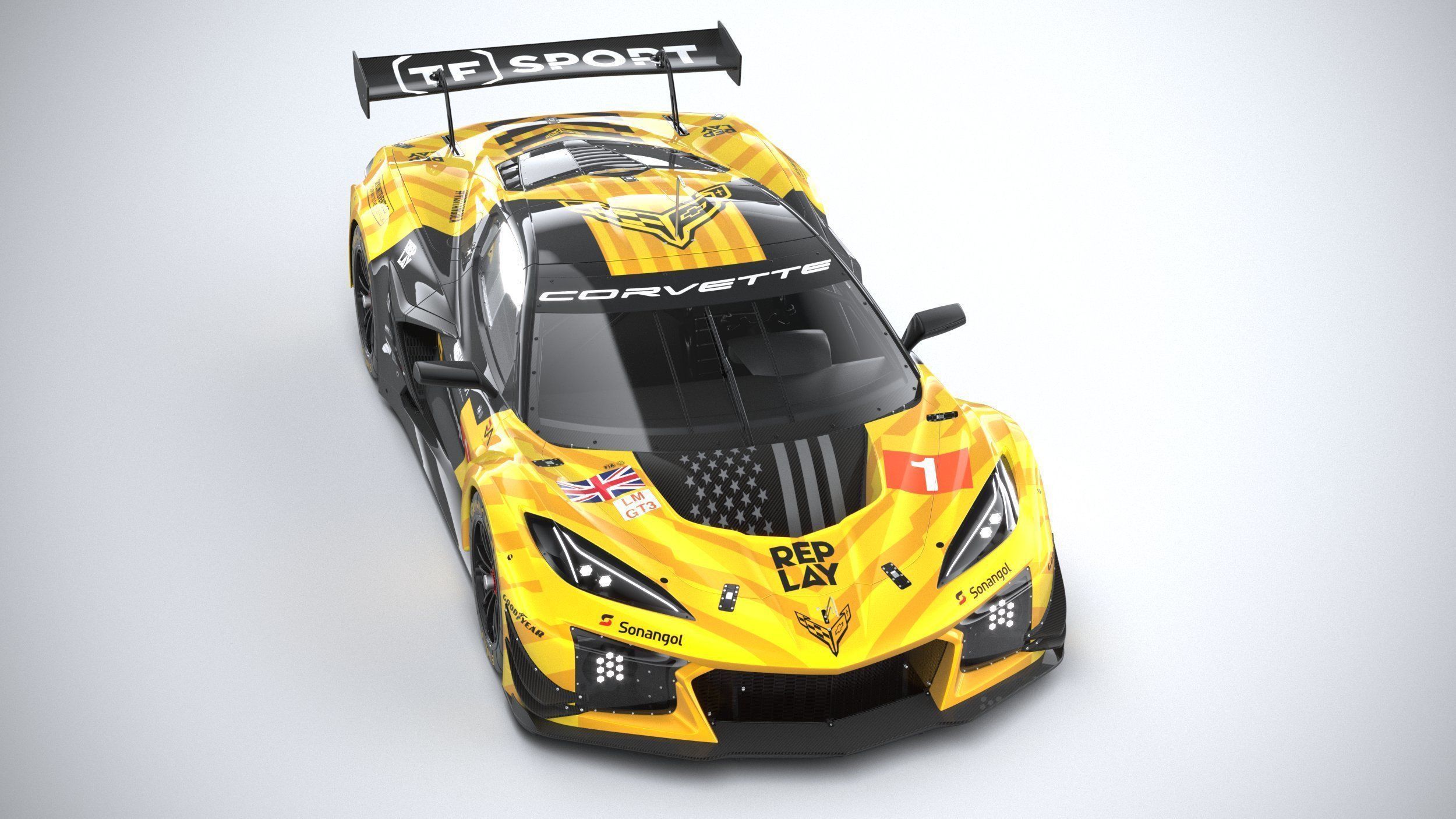 Chevrolet Corvette Z06 GT3 R Competition CG 2024 3D model_12