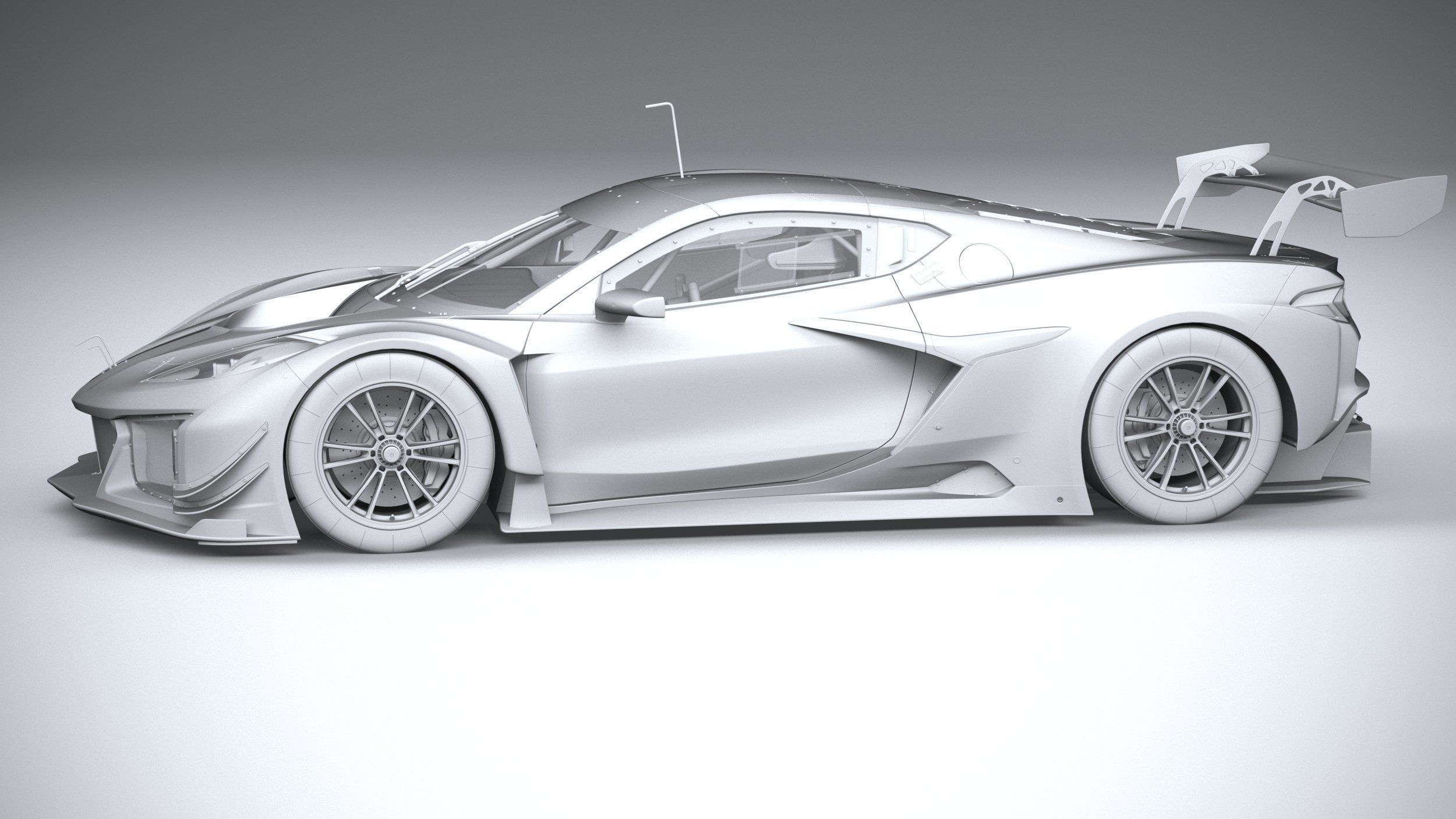 Chevrolet Corvette Z06 GT3 R Competition CG 2024 3D model_22