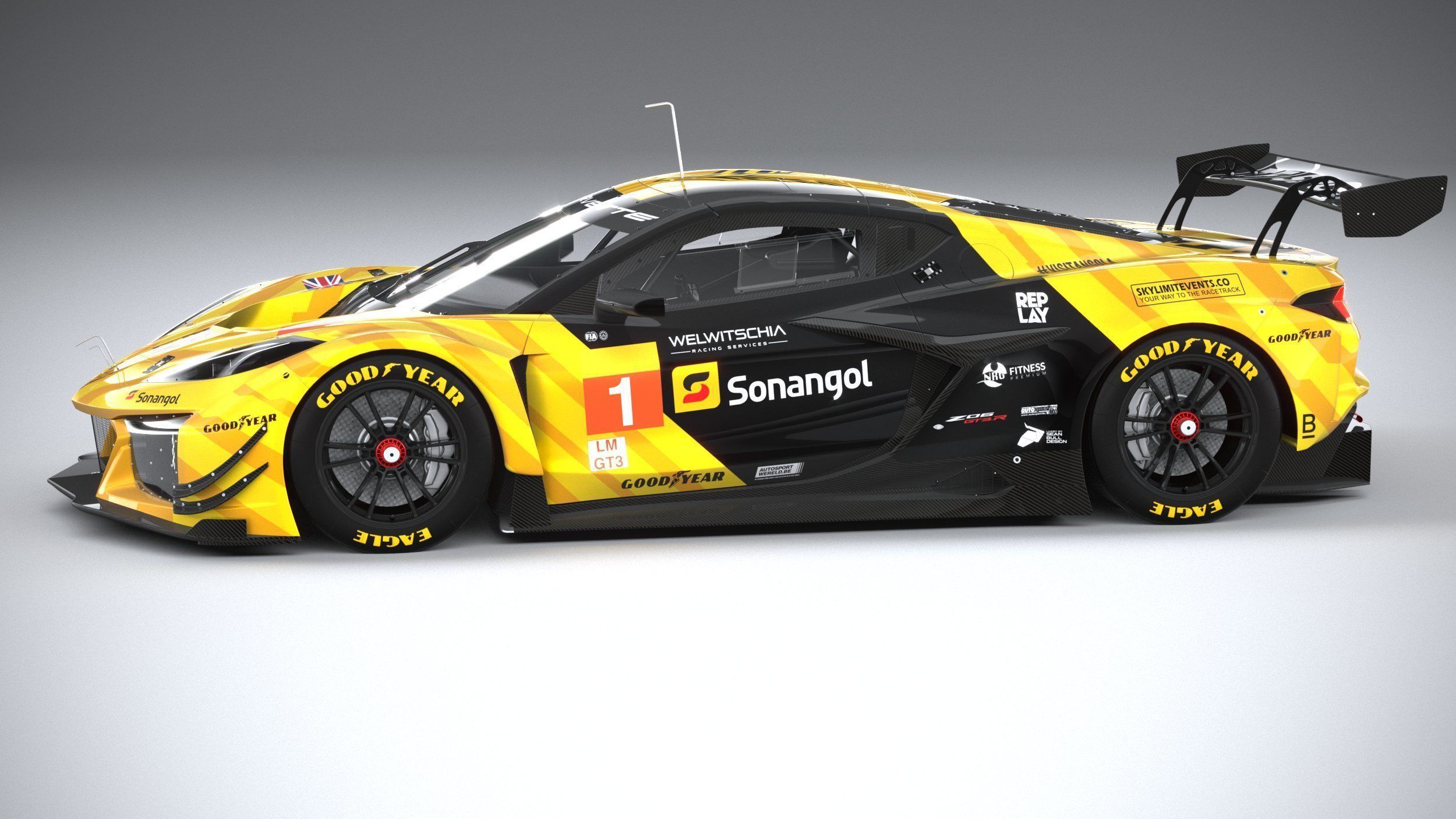 Chevrolet Corvette Z06 GT3 R Competition CG 2024 3D model_8