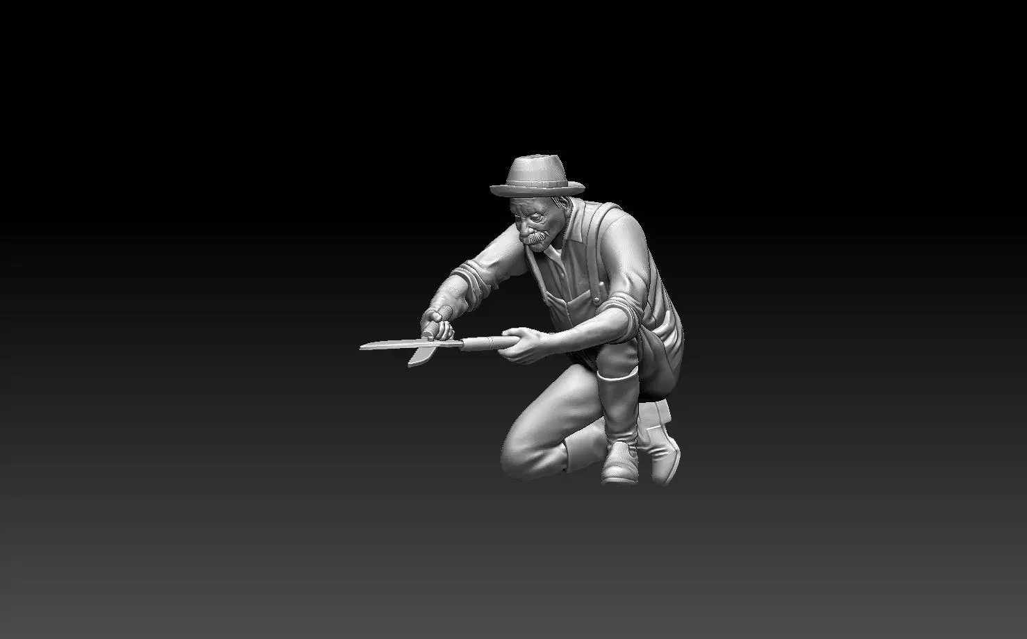 gardener man 3D print model