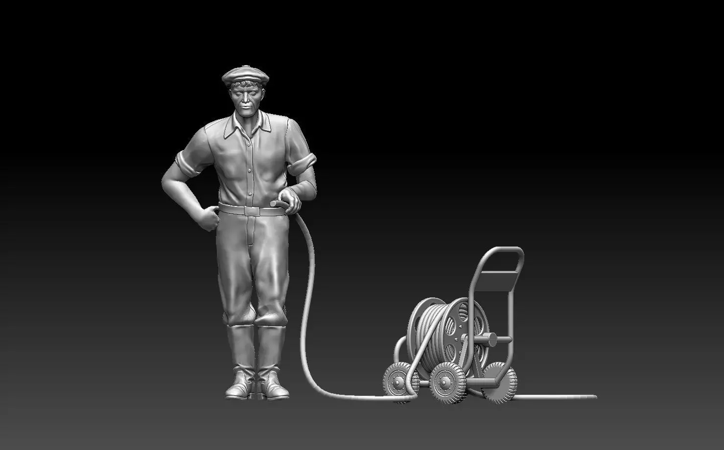 gardener man 3D print model_0