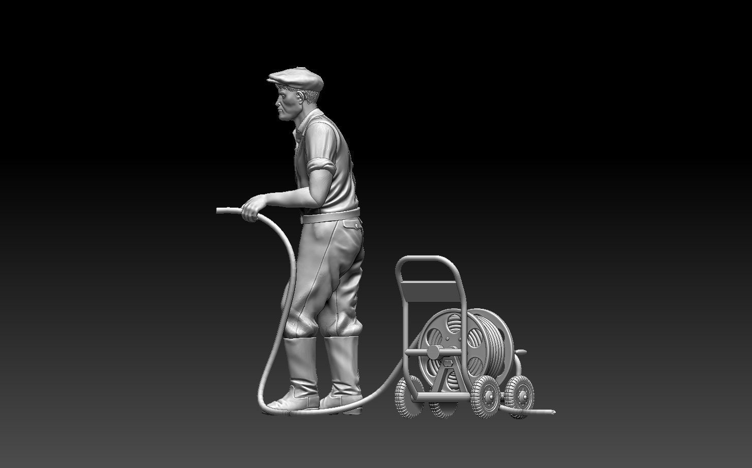 gardener man 3D print model_24