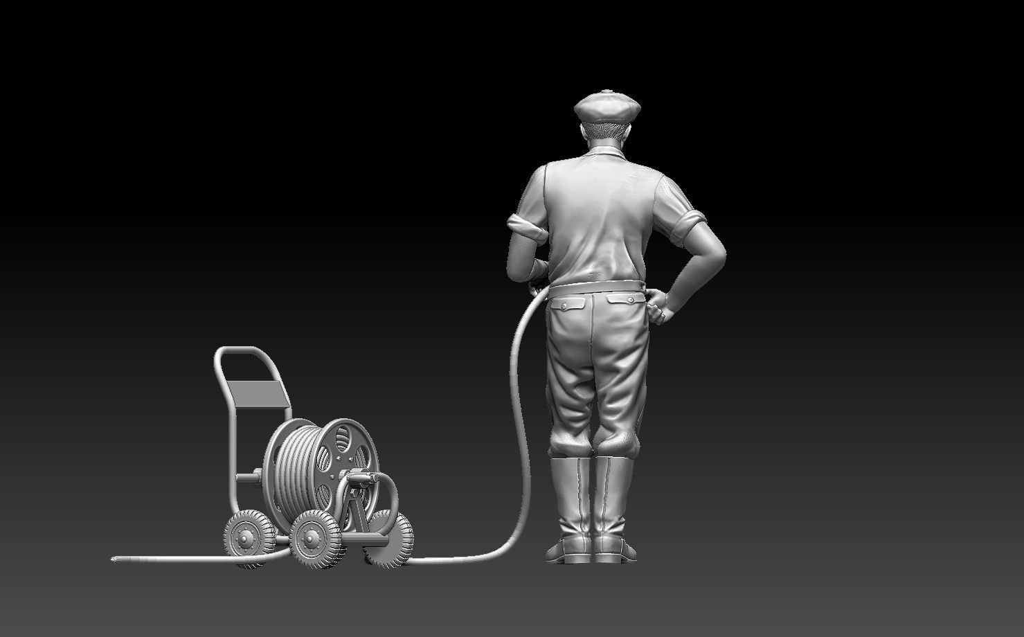 gardener man 3D print model_15