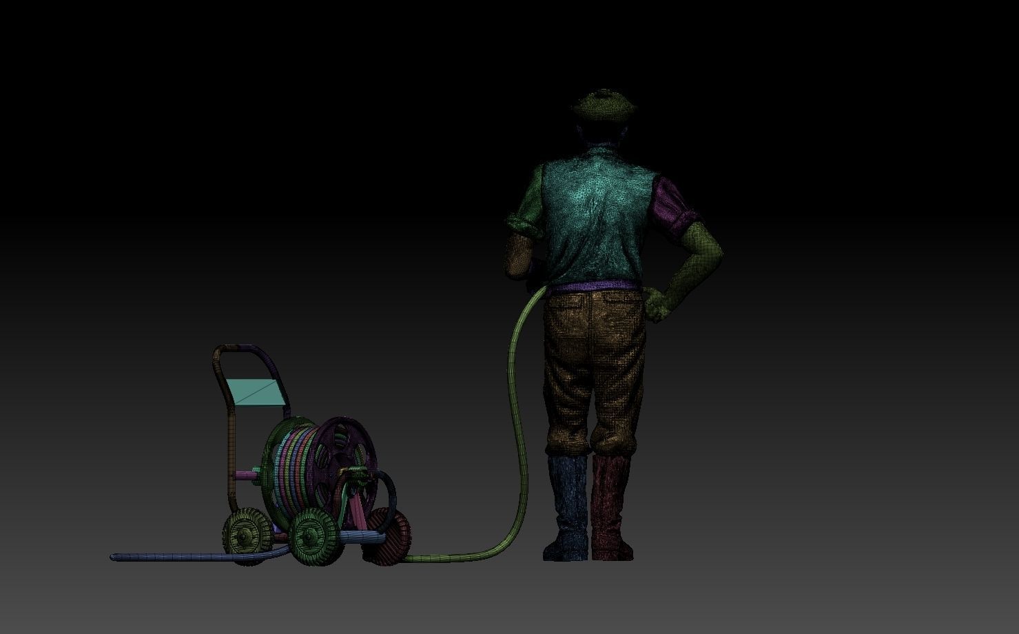 gardener man 3D print model_19