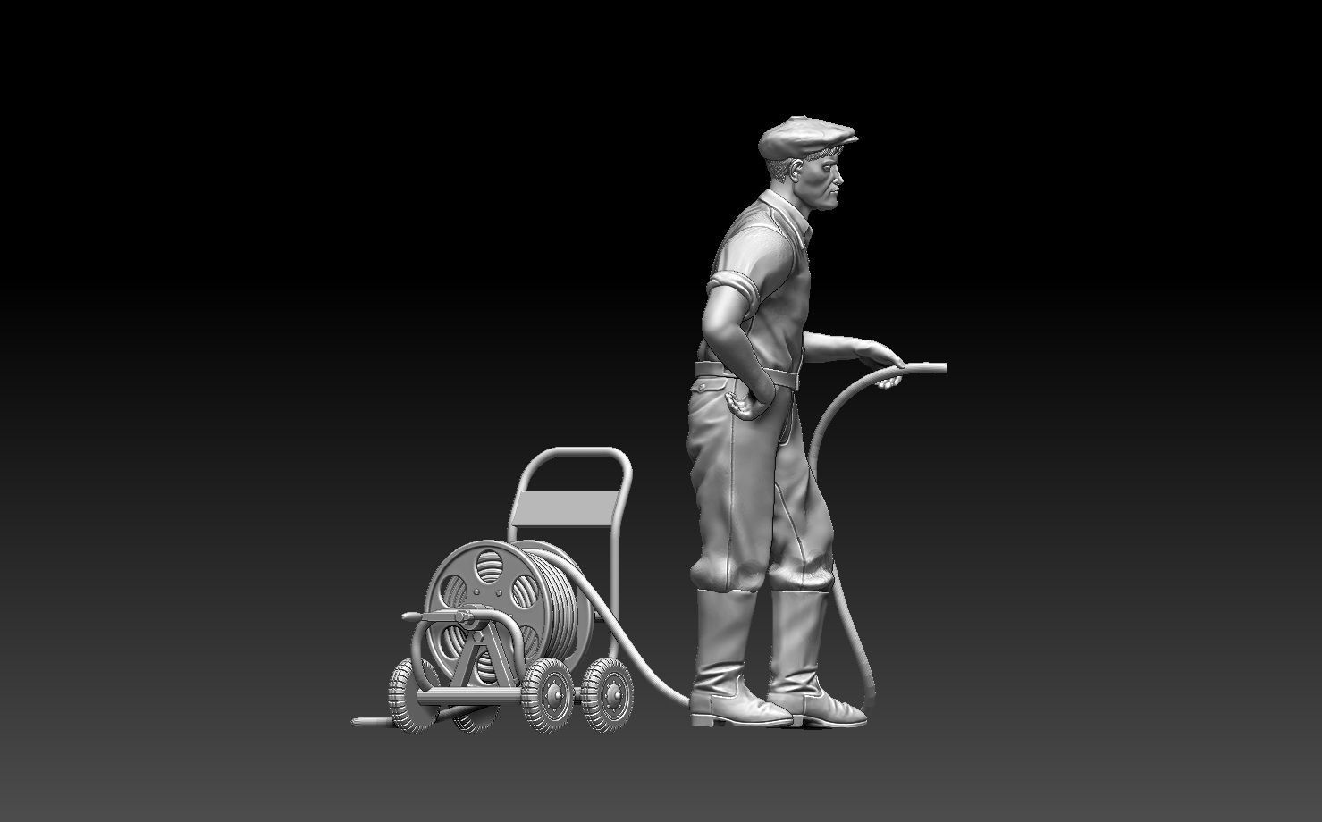 gardener man 3D print model_11