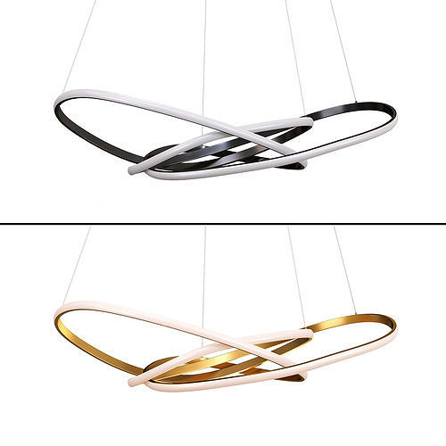 Cales Unique Geometric LED Chandelier 3D model