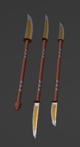 Medieval Weapons Low-poly 3D model_3