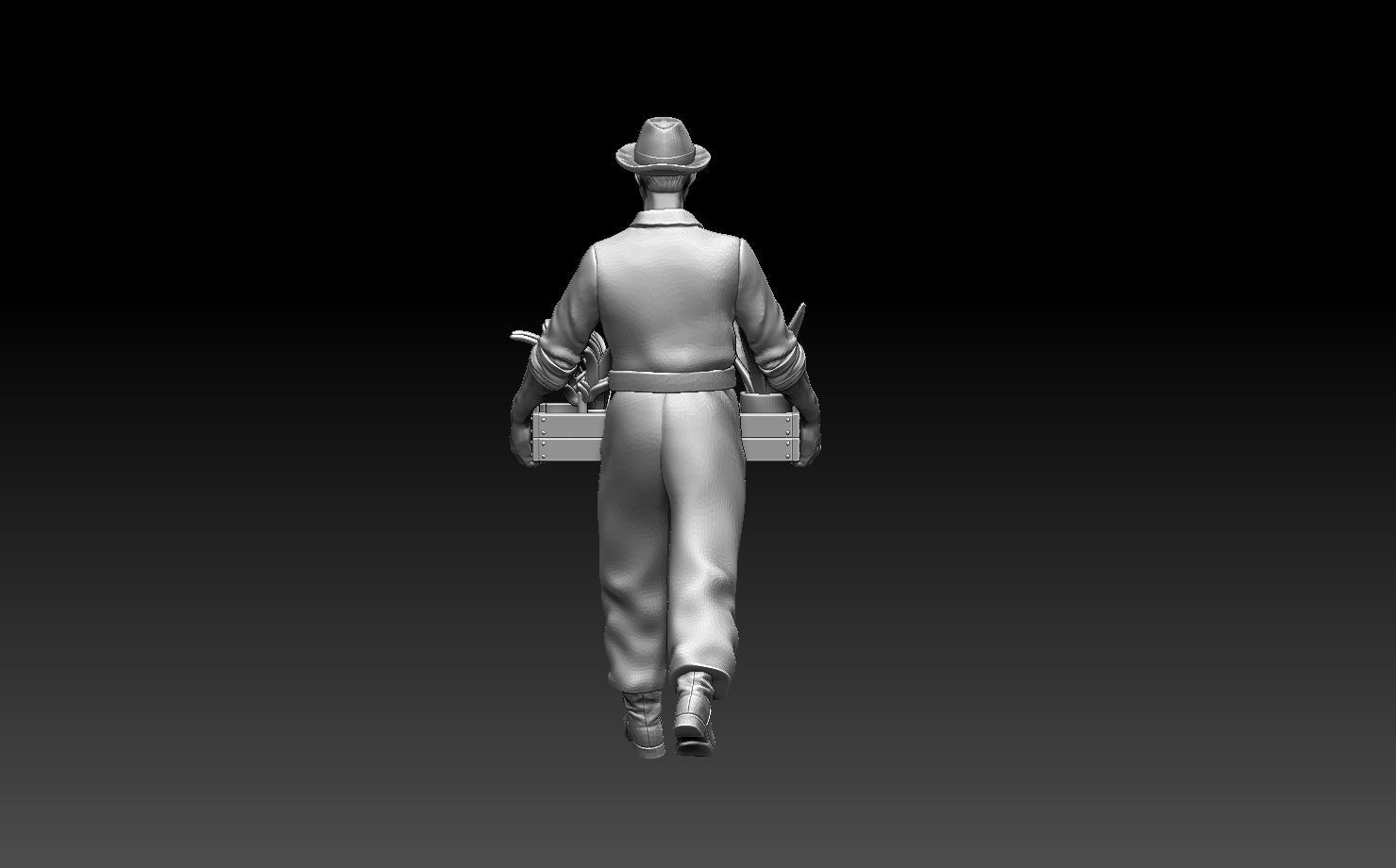 gardener  man 3D print model_5
