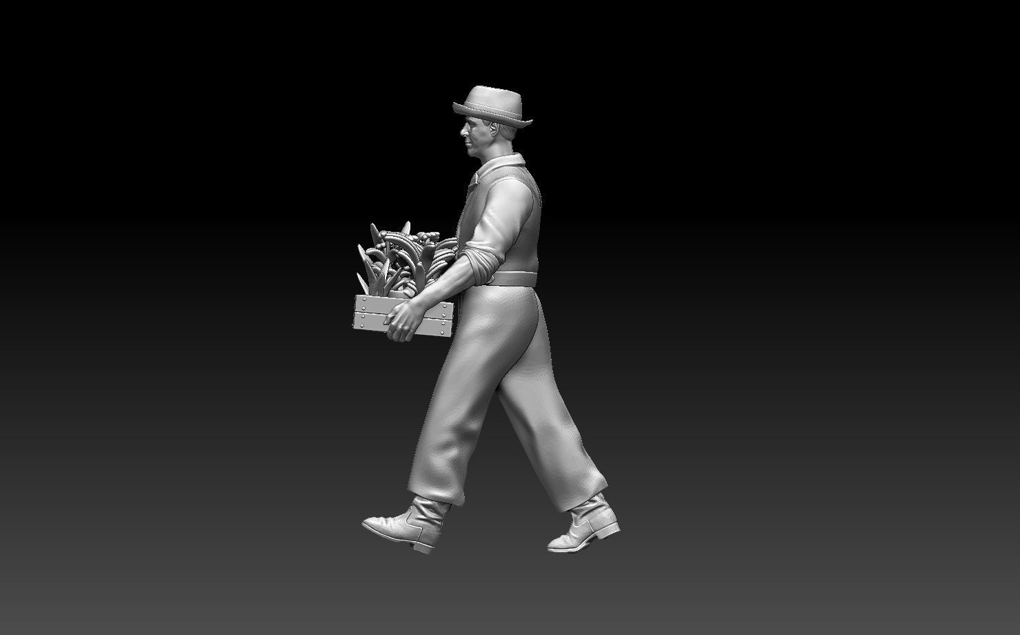 gardener  man 3D print model_30