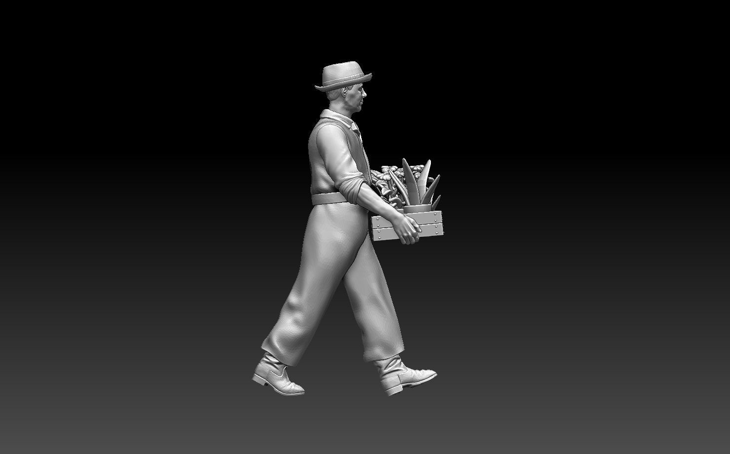 gardener  man 3D print model_3