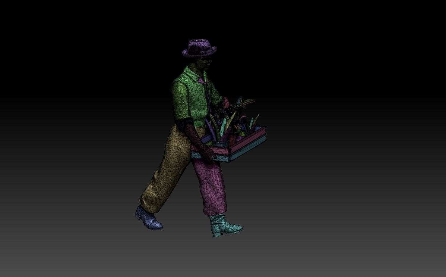 gardener  man 3D print model_32