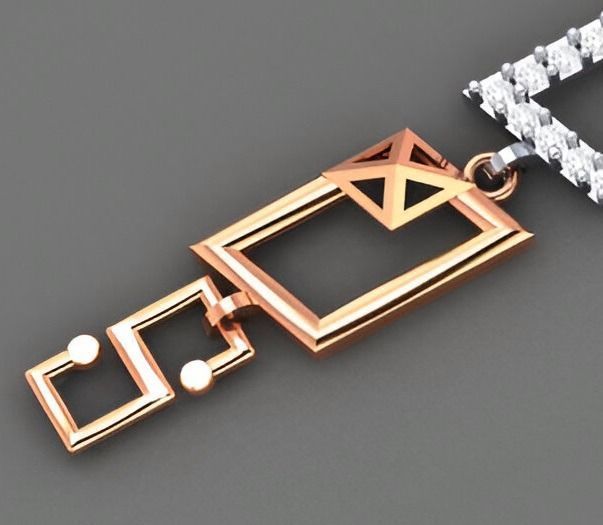 Geometric Light Diamond Bracelet 3dm stl renders details 3D print model_6