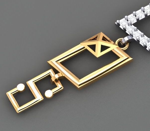 Geometric Light Diamond Bracelet 3dm stl renders details 3D print model_1