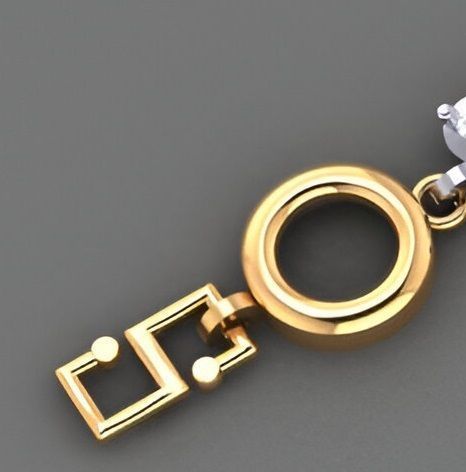 Heart Love Valentine Light Diamond Bracelet 3dm stl renders  3D print model_1