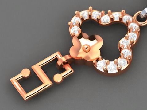 Flower Light Diamond Bracelet 3dm stl renders details 3D print model_7