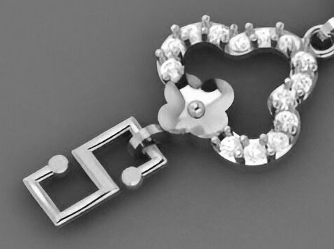 Flower Light Diamond Bracelet 3dm stl renders details 3D print model_9