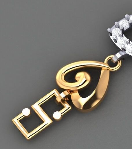 Heart Love Valentine Light Diamond Bracelet 3dm stl renders 3D print model_3