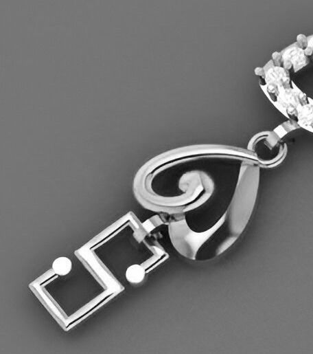 Heart Love Valentine Light Diamond Bracelet 3dm stl renders 3D print model_8