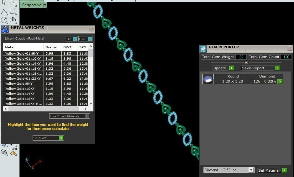 Heart Love Valentine Light Diamond Bracelet 3dm stl renders 3D print model_5