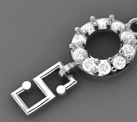 Evil Eye Light Diamond Bracelet 3dm stl renders details 3D print model_8
