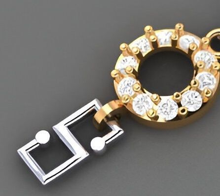 Evil Eye Light Diamond Bracelet 3dm stl renders details 3D print model_3