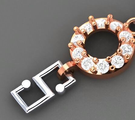 Evil Eye Light Diamond Bracelet 3dm stl renders details 3D print model_6