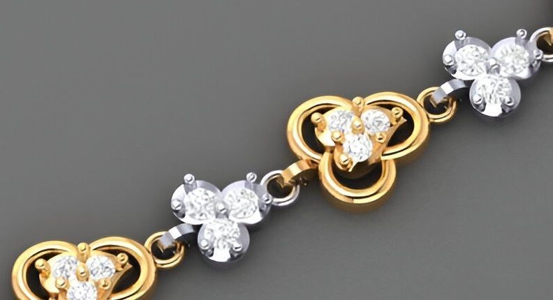 Heart Love Valentine Light Diamond Bracelet 3dm stl renders  3D print model_5