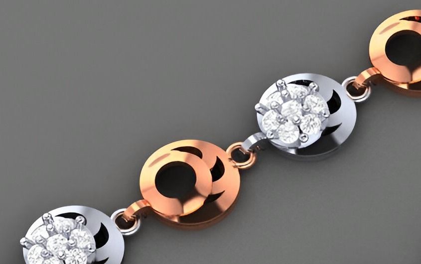 Balls Light Diamond Bracelet 3dm stl renders details 3D print model_6