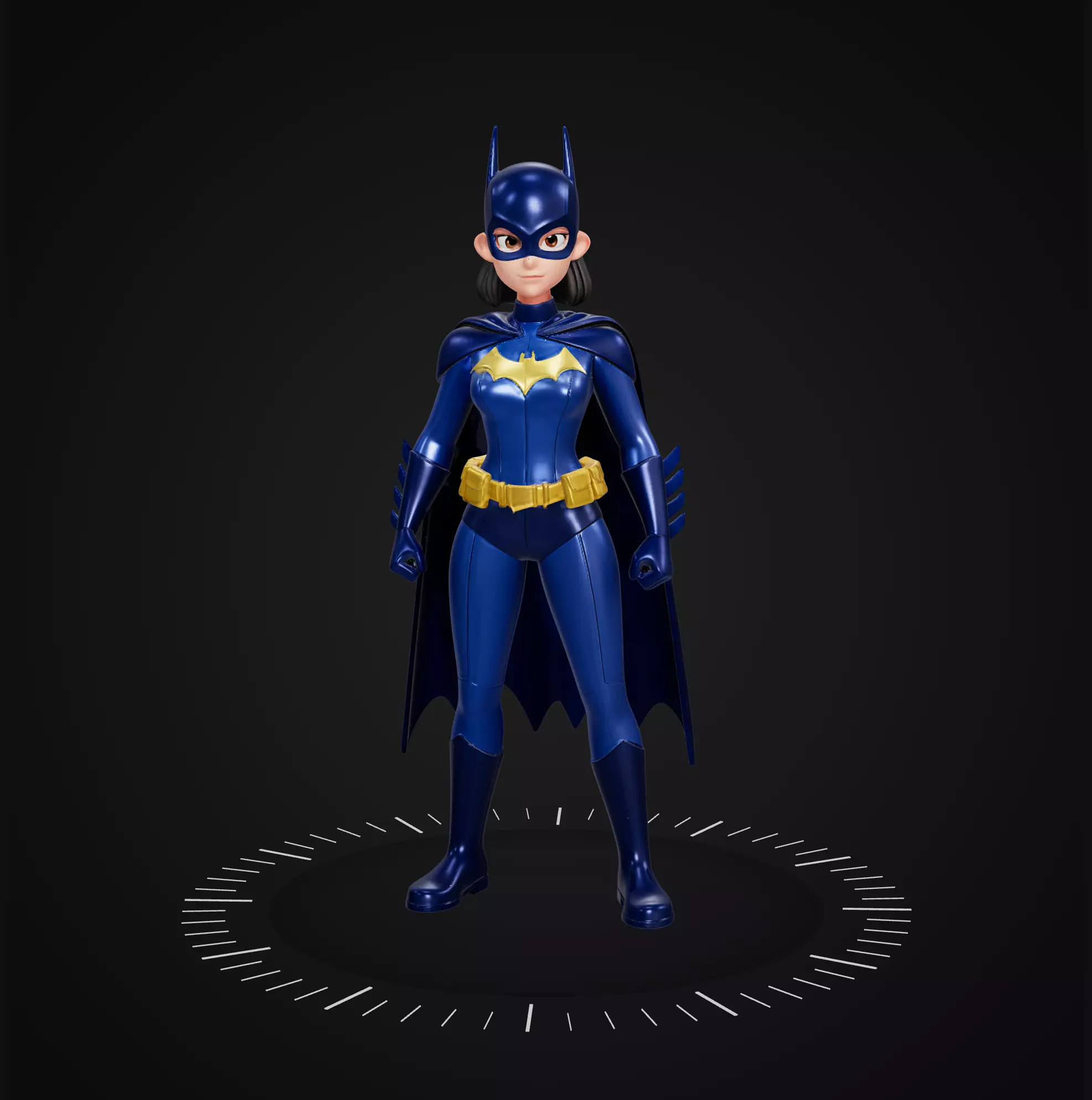 Batgirl Toon Figure Model 3D print model