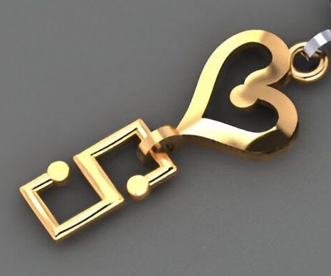 Heart Love Valentine Light Diamond Bracelet 3dm stl renders 3D print model_3