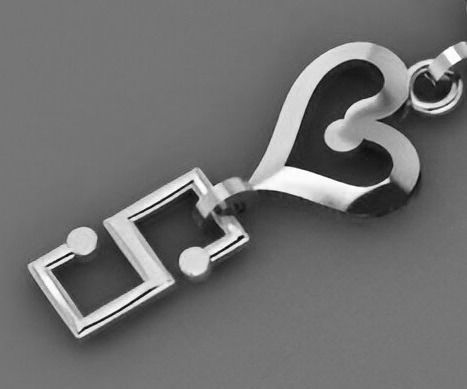 Heart Love Valentine Light Diamond Bracelet 3dm stl renders 3D print model_8