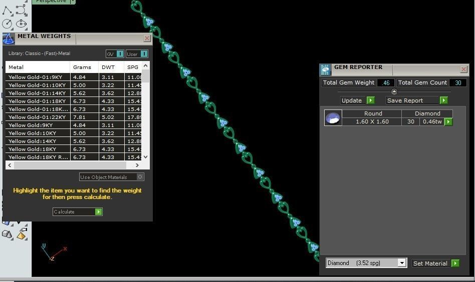 Heart Love Valentine Light Diamond Bracelet 3dm stl renders 3D print model_5