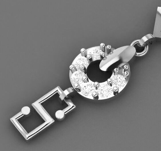 Light Diamond Bracelet 3dm stl renders details 3D print model_7