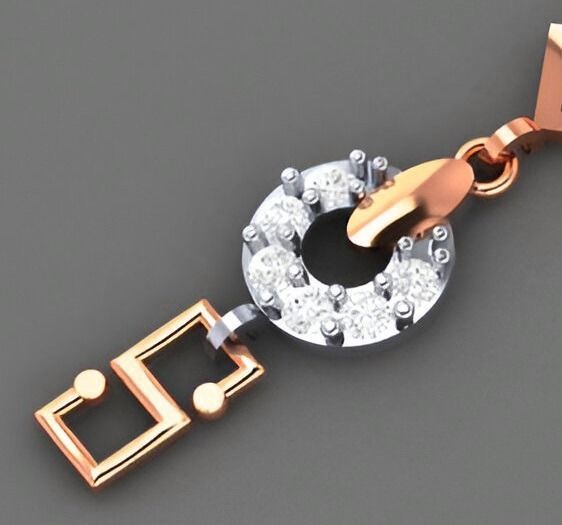 Light Diamond Bracelet 3dm stl renders details 3D print model_5