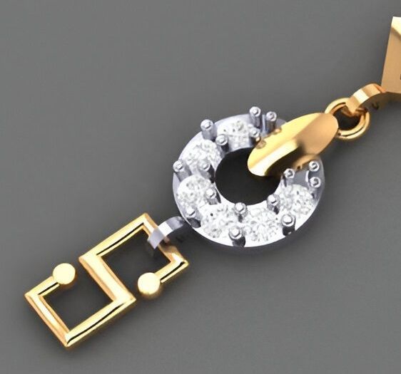 Light Diamond Bracelet 3dm stl renders details 3D print model_1