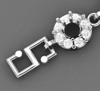 Light Diamond Bracelet 3dm stl renders details 3D print model_8