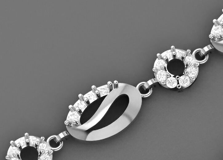 Light Diamond Bracelet 3dm stl renders details 3D print model_9
