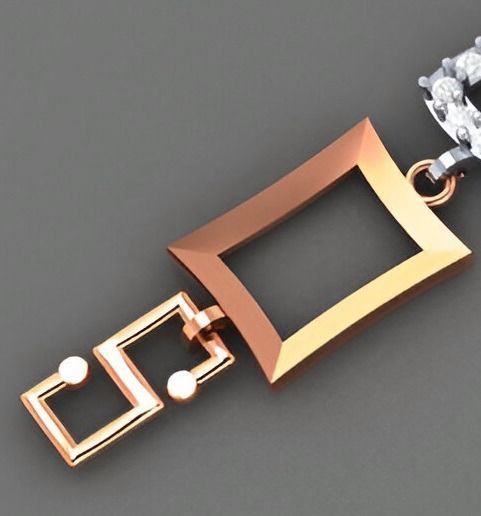 Geometric Light Diamond Bracelet 3dm stl renders details 3D print model_6