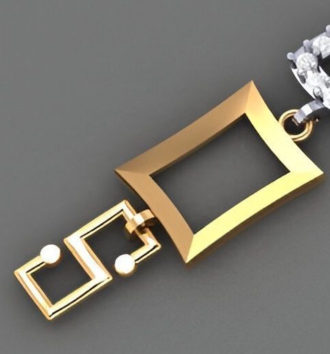 Geometric Light Diamond Bracelet 3dm stl renders details 3D print model_3