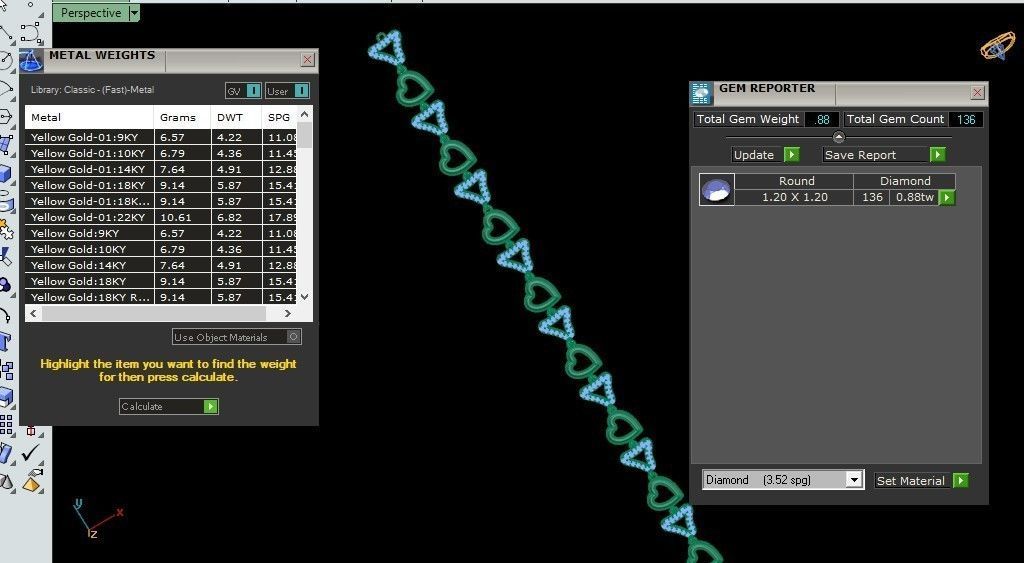 Heart Love Valentine Light Diamond Bracelet 3dm stl renders 3D print model_5