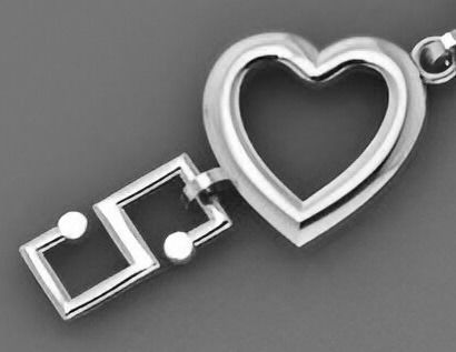 Heart Love Valentine Light Diamond Bracelet 3dm stl renders 3D print model_8