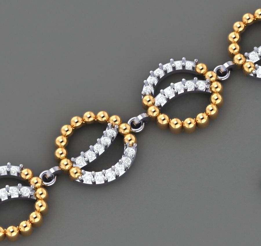 Light Beads Balls and Diamond Bracelet 3dm stl renders  3D print model_4