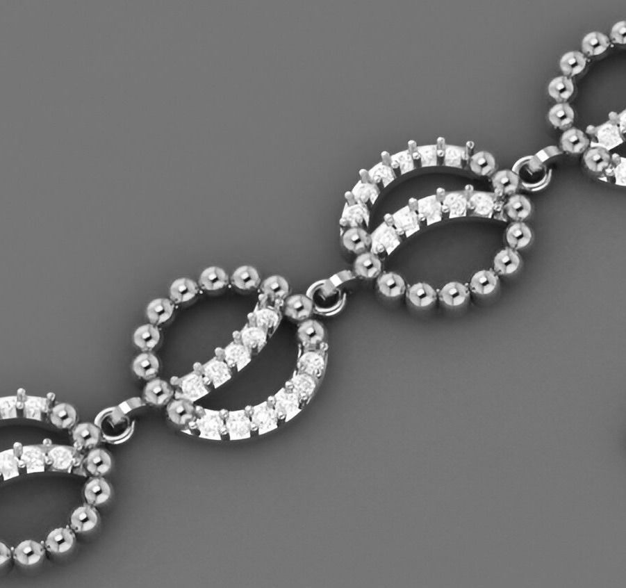 Light Beads Balls and Diamond Bracelet 3dm stl renders  3D print model_8