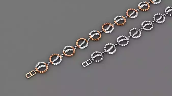 Light Beads Balls and Diamond Bracelet 3dm stl renders  3D print model